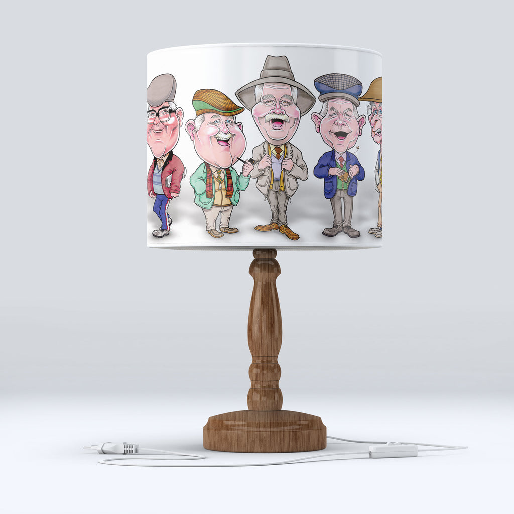 Auld Pals - White - Table/Standard Lampshade