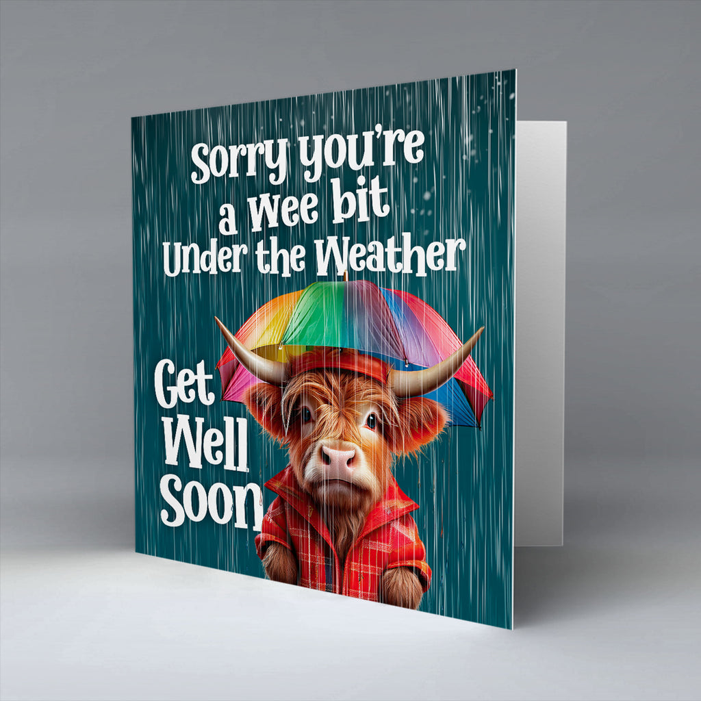 Feeling Under The Weather - Greetings Card