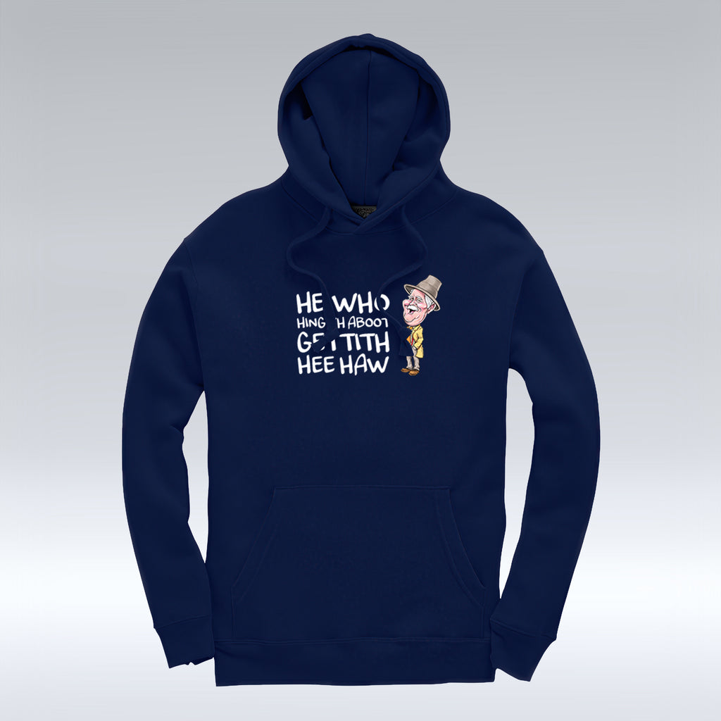 He Who Hingith Aboot - Oxford Navy Hoodie