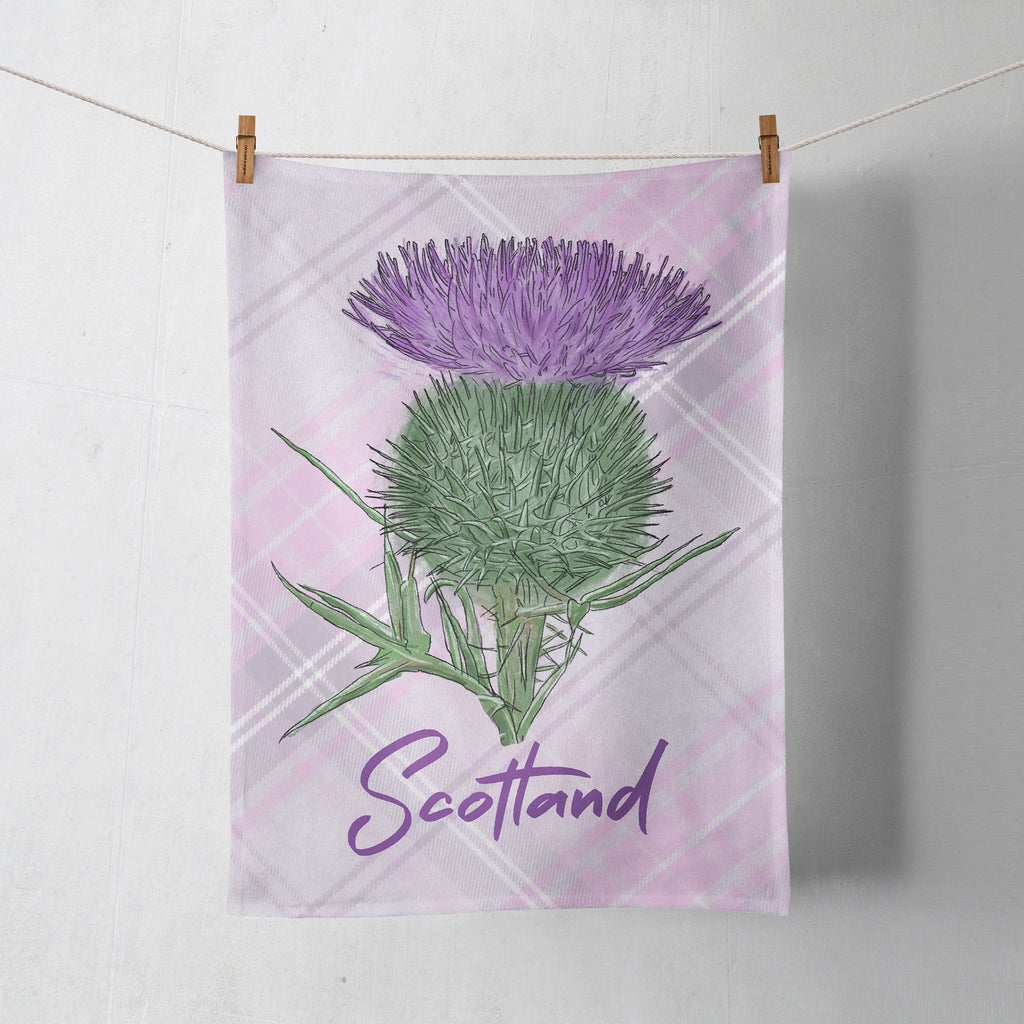 Scottish Thistle - Cotton Tea Towel